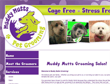 Tablet Screenshot of muddymuttsgrooming.com